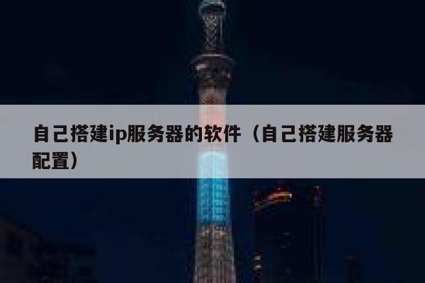 自己搭建ip服务器的软件（自己搭建服务器配置） 第1张