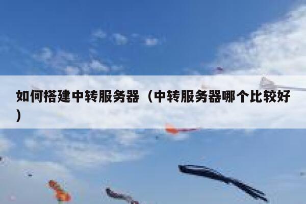 如何搭建中转服务器(中转服务器哪个比较好) 第1张 如何搭建中转服务器(中转服务器哪个比较好) 第1张