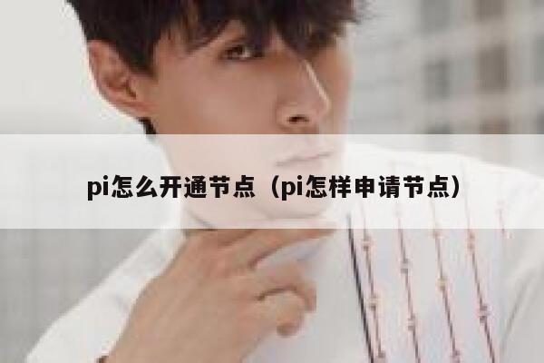 pi怎么开通节点(pi怎样申请节点) 第1张 pi怎么开通节点(pi怎样申请节点) 第1张