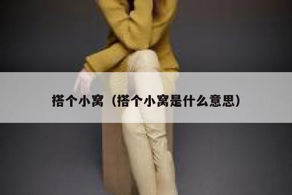 搭个小窝(搭个小窝是什么意思) 第1张 搭个小窝(搭个小窝是什么意思) 第1张