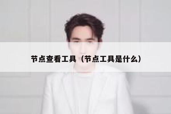 节点查看工具（节点工具是什么） 第1张