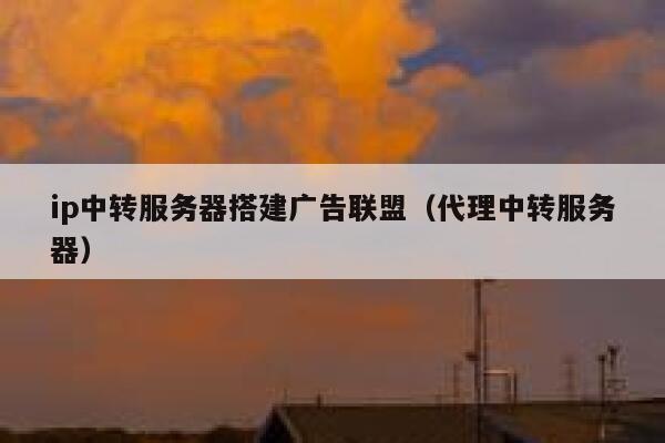 ip中转服务器搭建广告联盟(代理中转服务器) 第1张 ip中转服务器搭建广告联盟(代理中转服务器) 第1张