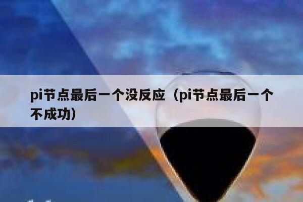 pi节点最后一个没反应(pi节点最后一个不成功) 第1张 pi节点最后一个没反应(pi节点最后一个不成功) 第1张