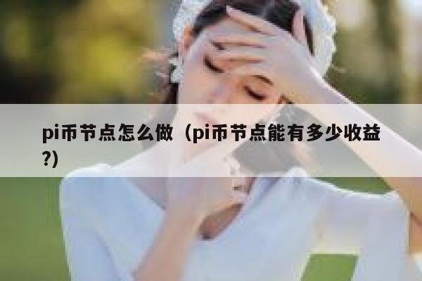 pi币节点怎么做（pi币节点能有多少收益?） 第1张