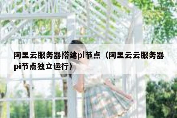 阿里云服务器搭建pi节点（阿里云云服务器pi节点独立运行） 第1张