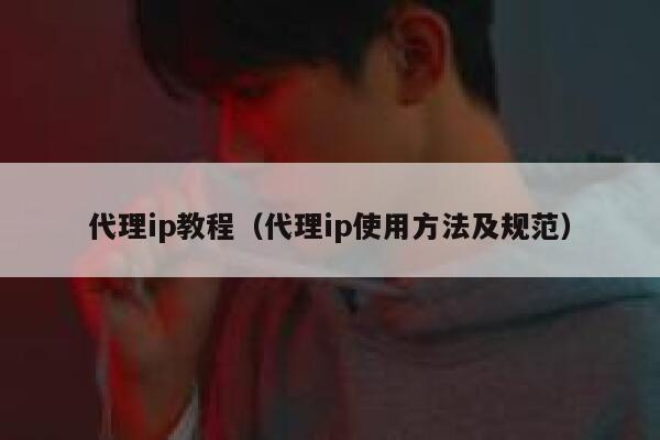代理ip教程（代理ip使用方法及规范） 第1张