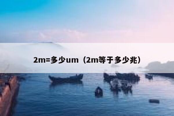 2m=多少um(2m等于多少兆) 第1张 2m=多少um(2m等于多少兆) 第1张