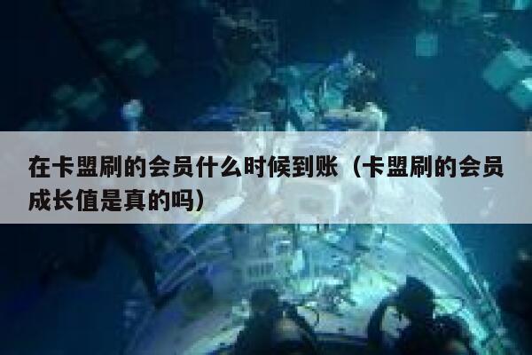 在卡盟刷的会员什么时候到账（卡盟刷的会员成长值是真的吗） 第1张