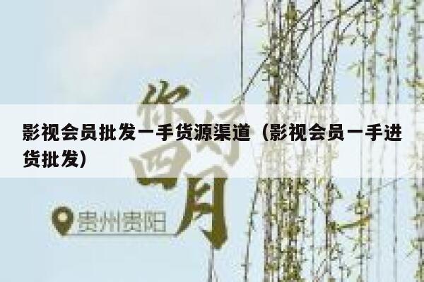 影视会员批发一手货源渠道(影视会员一手进货批发) 第1张 影视会员批发一手货源渠道(影视会员一手进货批发) 第1张