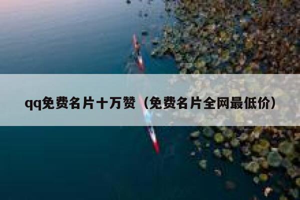 qq免费名片十万赞(免费名片全网最低价) 第1张 qq免费名片十万赞(免费名片全网最低价) 第1张