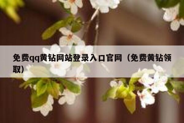 免费qq黄钻网站登录入口官网（免费黄钻领取） 第1张