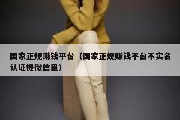 国家正规赚钱平台（国家正规赚钱平台不实名认证提微信里） 第1张