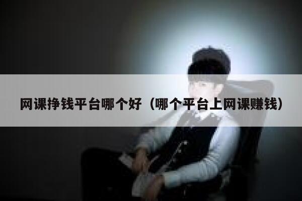 网课挣钱平台哪个好（哪个平台上网课赚钱） 第1张
