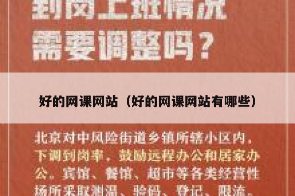 好的网课网站(好的网课网站有哪些) 第1张 好的网课网站(好的网课网站有哪些) 第1张