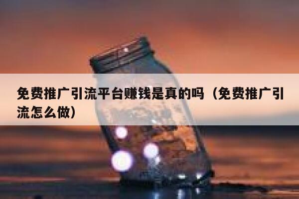 免费推广引流平台赚钱是真的吗(免费推广引流怎么做) 第1张 免费推广引流平台赚钱是真的吗(免费推广引流怎么做) 第1张