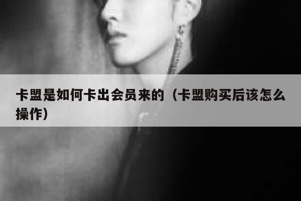 卡盟是如何卡出会员来的（卡盟购买后该怎么操作） 第1张