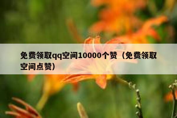 免费领取qq空间10000个赞（免费领取空间点赞） 第1张