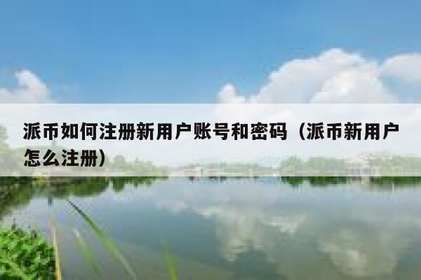 派币如何注册新用户账号和密码（派币新用户怎么注册） 第1张