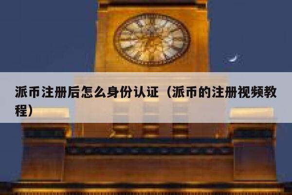 派币注册后怎么身份认证（派币的注册视频教程） 第1张