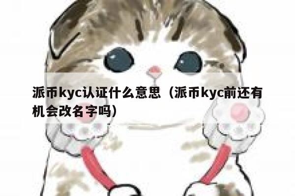 派币kyc认证什么意思（派币kyc前还有机会改名字吗） 第1张