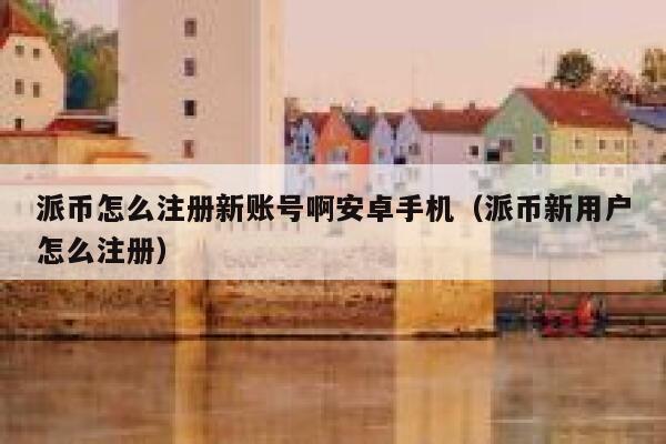 派币怎么注册新账号啊安卓手机（派币新用户怎么注册） 第1张