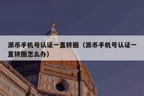派币手机号认证一直转圈（派币手机号认证一直转圈怎么办） 第1张