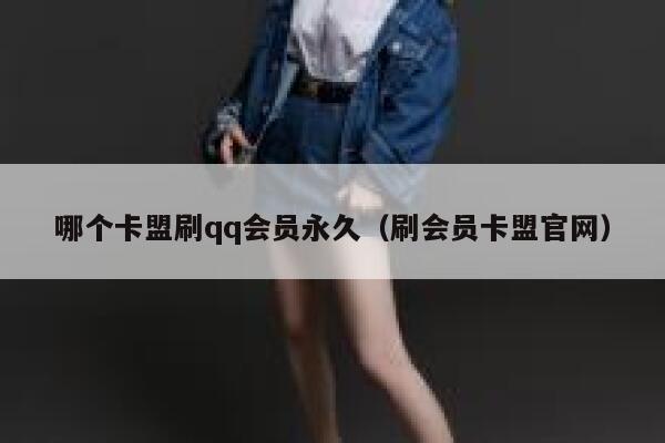 哪个卡盟刷qq会员永久（刷会员卡盟官网） 第1张