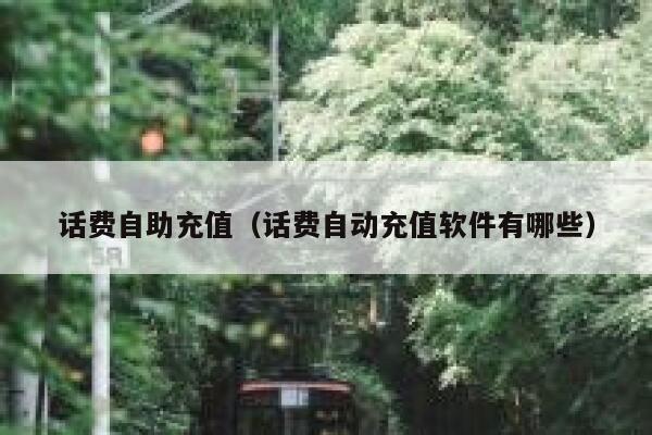 话费自助充值（话费自动充值软件有哪些） 第1张