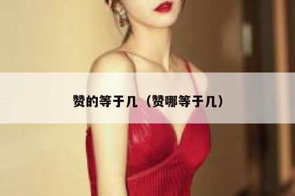 赞的等于几（赞哪等于几） 第1张