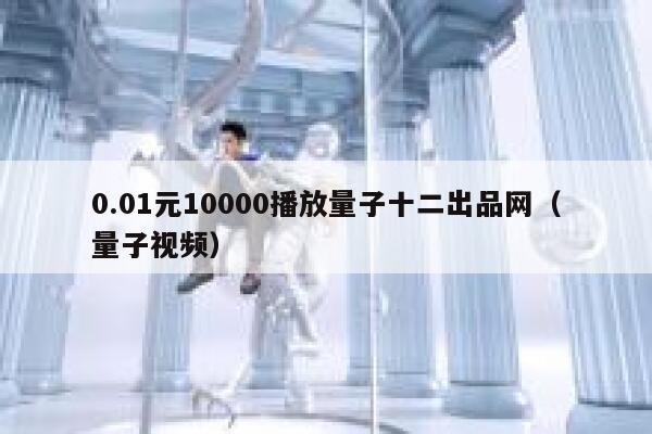 0.01元10000播放量子十二出品网（量子视频） 第1张