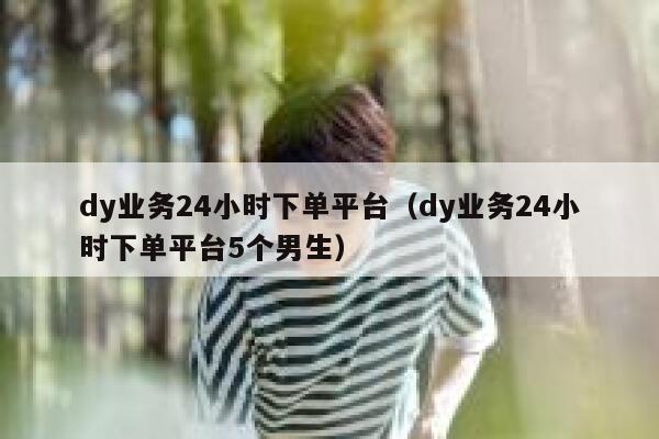 dy业务24小时下单平台（dy业务24小时下单平台5个男生） 第1张