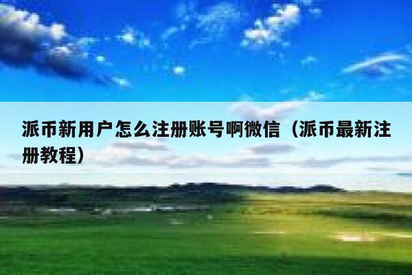 派币新用户怎么注册账号啊微信（派币最新注册教程） 第1张