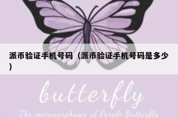 派币验证手机号码（派币验证手机号码是多少） 第1张