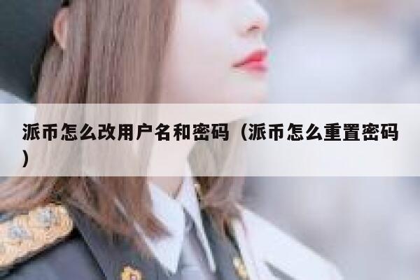 派币怎么改用户名和密码（派币怎么重置密码） 第1张