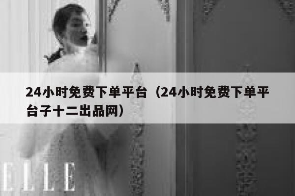 24小时免费下单平台（24小时免费下单平台子十二出品网） 第1张
