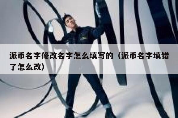 派币名字修改名字怎么填写的（派币名字填错了怎么改） 第1张