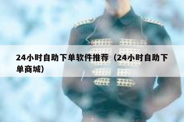 24小时自助下单软件推荐（24小时自助下单商城） 第1张
