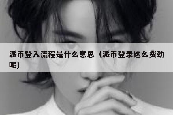 派币登入流程是什么意思（派币登录这么费劲呢） 第1张