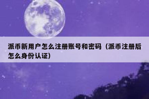 派币新用户怎么注册账号和密码（派币注册后怎么身份认证） 第1张