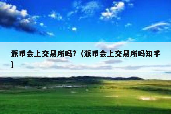 派币会上交易所吗?（派币会上交易所吗知乎） 第1张