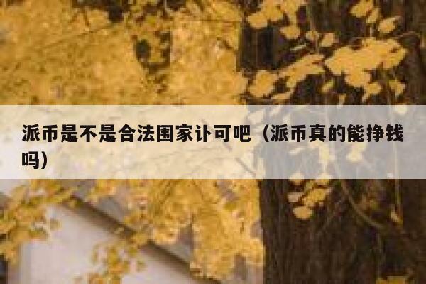 派币是不是合法围家讣可吧（派币真的能挣钱吗） 第1张