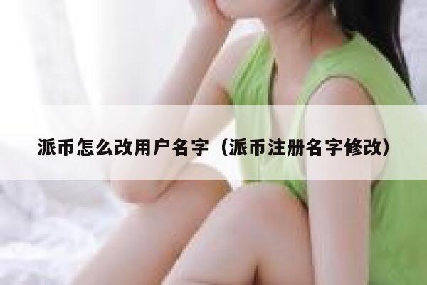 派币怎么改用户名字（派币注册名字修改） 第1张