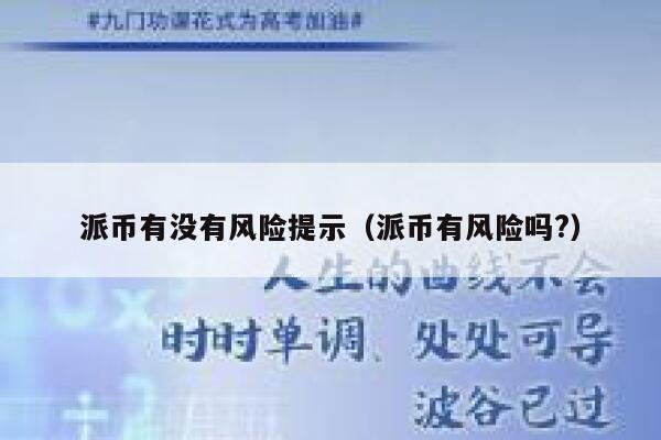派币有没有风险提示（派币有风险吗?） 第1张