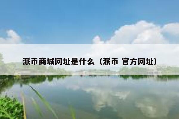 派币商城网址是什么（派币 官方网址） 第1张