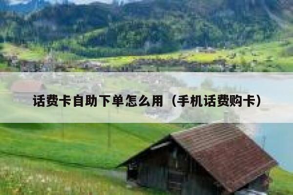 话费卡自助下单怎么用(手机话费购卡) 第1张 话费卡自助下单怎么用(手机话费购卡) 第1张