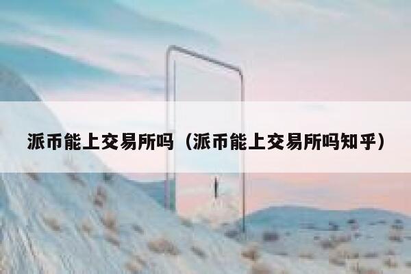 派币能上交易所吗（派币能上交易所吗知乎） 第1张