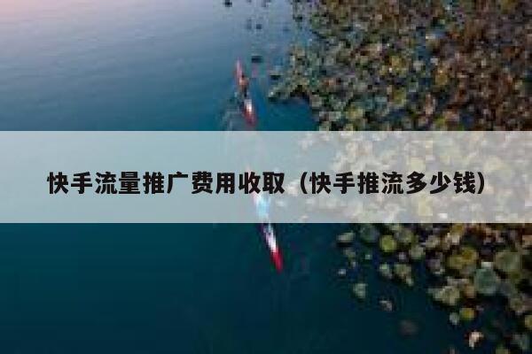 快手流量推广费用收取（快手推流多少钱） 第1张