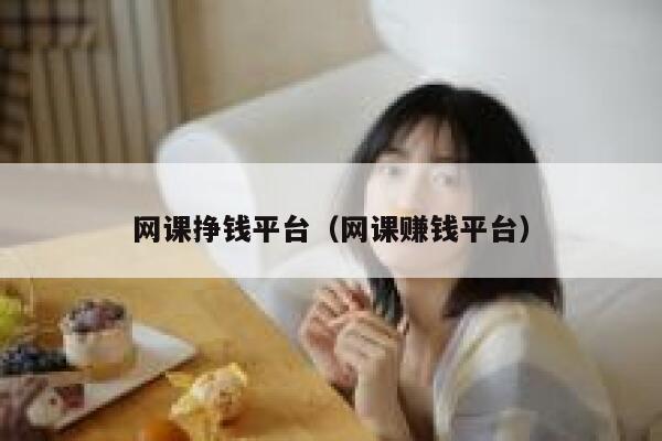 网课挣钱平台（网课赚钱平台） 第1张