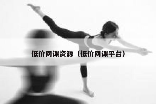 低价网课资源（低价网课平台） 第1张