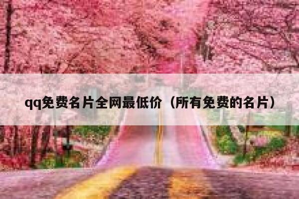 qq免费名片全网最低价(所有免费的名片) 第1张 qq免费名片全网最低价(所有免费的名片) 第1张
